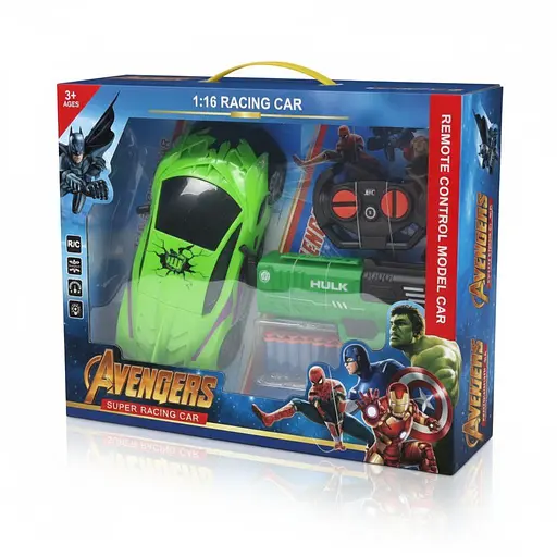 Радиоуправляемая машина DY 987-187 B1-01, 1:16, акум. 3.7V, с пистолетом (орбизы, патроны), резиновые шины, Зеленая - фото 2