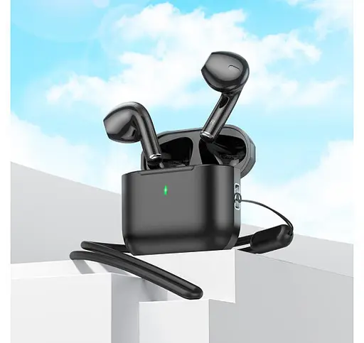 Навушники бездротові Hoco EW53 Lucky True wireless BT headset Black (2023687637) - фото 2