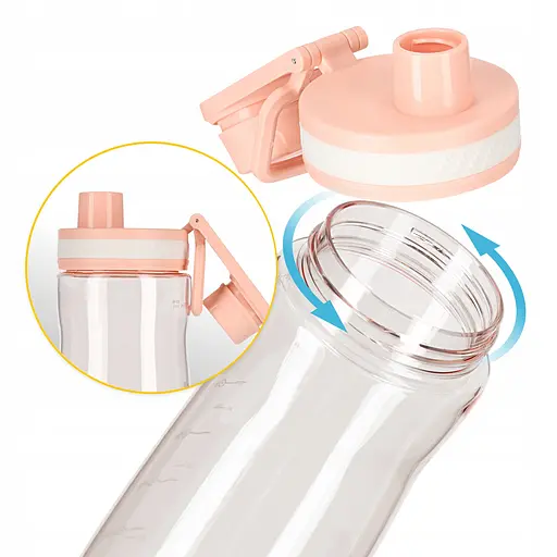 Пляшка для води 4FIZJO спортивна 850 мл Pink (P-5905973403818) - фото 5