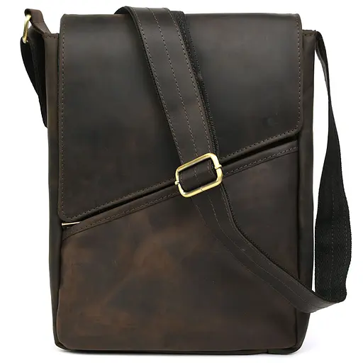 Чоловіча шкіряна сумка А4 через плече TARWA 33х26х8 см sum0028172 - фото 1