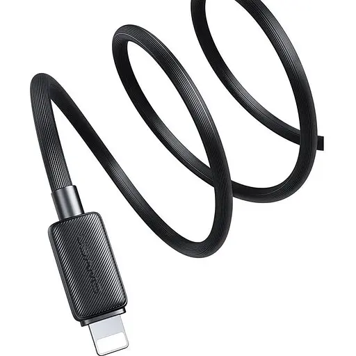 Кабель Usams US-SJ689 USB-A to Lightning 2.4A 1m Black (SJ689USB01) [138996] - фото 3