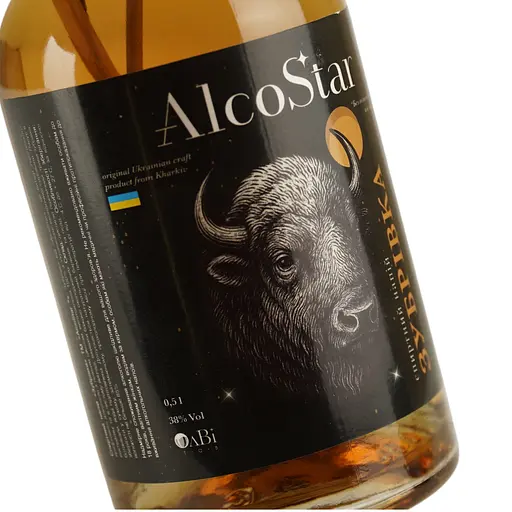 Напій спиртний AlcoStar Зубрівка 38% 0.5 л - фото 4