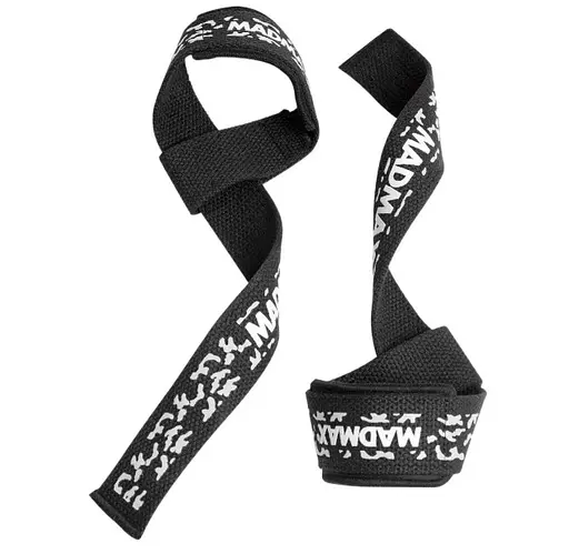 Лямки для тяги MadMax Camo Power Wrist Straps Camo/White (MFA-275-WHT-U) - фото 1