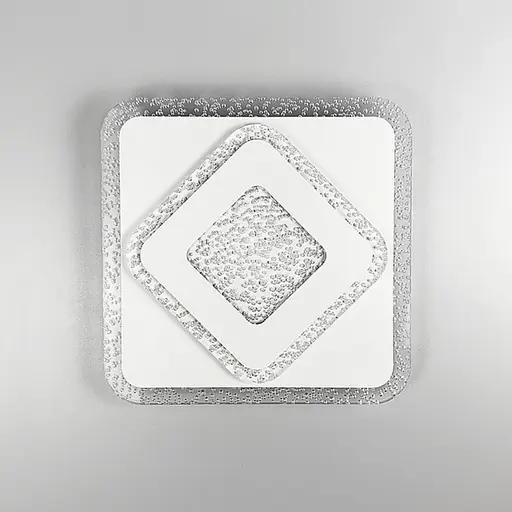 Стельовий або настінний світильник Ø 30 см з прозорим акрилом з бульбашками  Line.F 2230-300 Q WT - фото 5