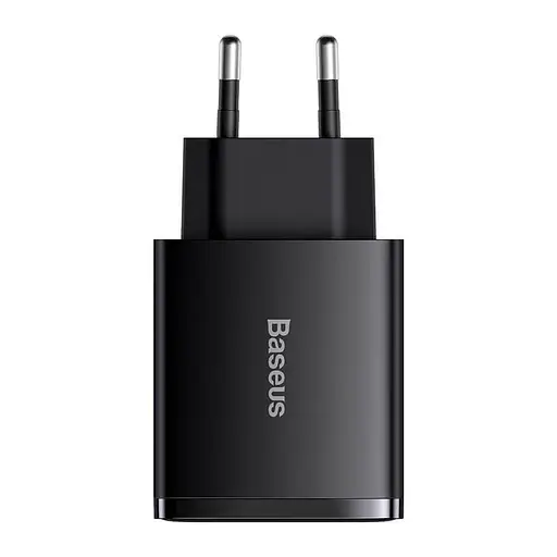 Адватер мережевий Baseus Compact Quick Charger |2USB/1Type-C, 30W/3A, PD/QC| (CCXJ-E02) - фото 1