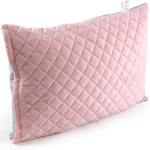 Чехол на подушку Руно 50х70 VeLour Pink and Grey ромб 382.55_Pink and Grey ромб