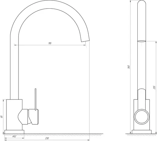 Змішувач для кухні MixMira MS2-203S-MODERN Нержавіюча сталь - фото 5