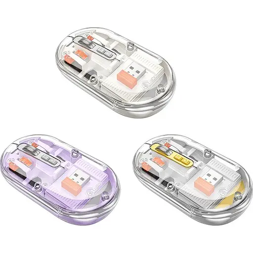Миша Hoco GM35 Magnetiс Silent White [136136] - фото 6