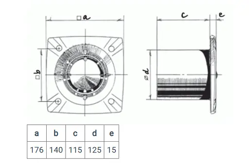 Малошумный вентилятор Blauberg Slim 125 - фото 2