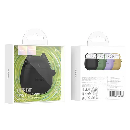 Навушники бездротові Hoco TWS EW45 вкладиші magic cat - фото 7