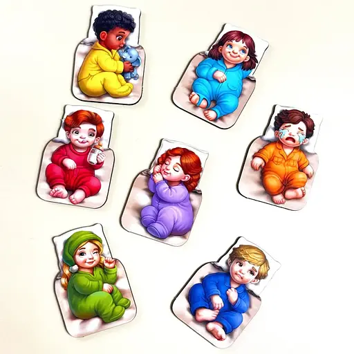 Дидактична гра для дітей "Малюки в ліжечку" PSD303 (ПСД303) - фото 6