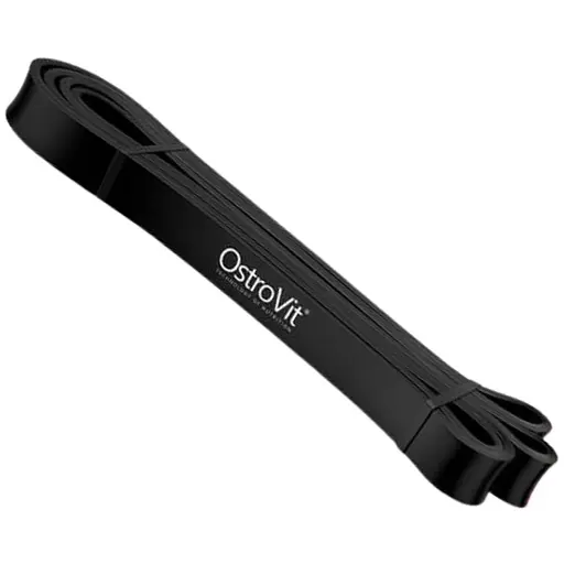 Тренувальна резинка OstroVit Resistance rubber чорна 11 - 30 кг