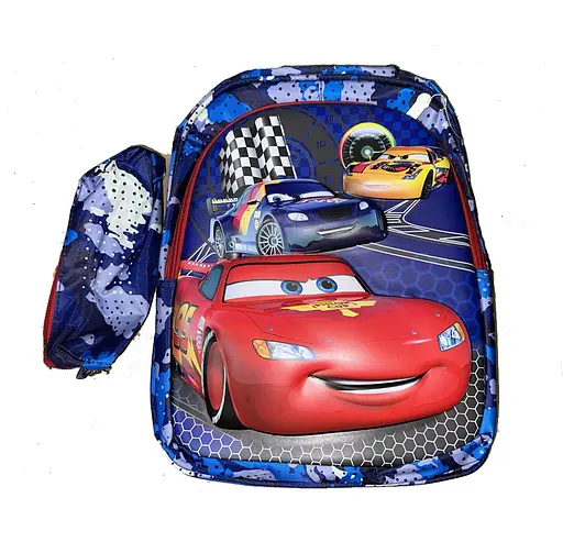 Рюкзак C 65139 пластикова вставка, пенал, регульовані лямки, 2 відділи, в пакеті (6900067651396) Тачки Вид 6 - фото 1