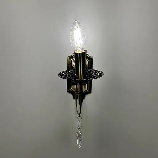 Бра-свічка Line F у бронзовому корпусі 26х11 см  Арт. 6113/1 A  - фото 2