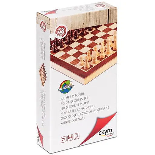 Настольная игра CAYRO Деревянные шахматы (поле 30х30 см) (601) - фото 1