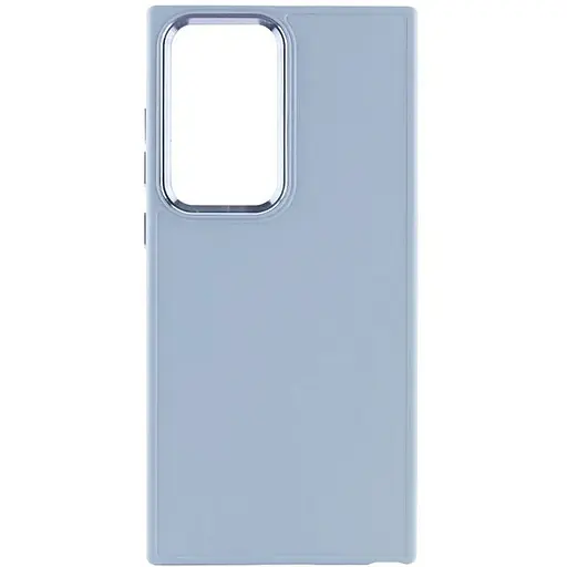 TPU чехол Epik Bonbon Metal Style для Samsung Galaxy S24 Ultra Голубой / Mist blue
