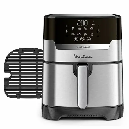 Аэрогриль Moulinex EasyFry & Grill Digital 1550 Вт серый (EZ505D10) - фото 4