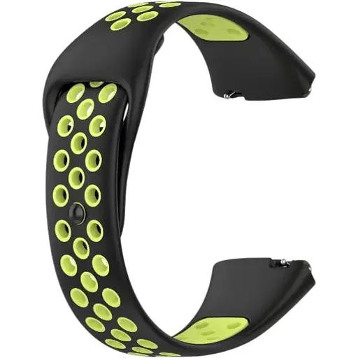 Ремешок DK для Xiaomi Redmi Watch 3 Active / 3 Lite Silicone Sport Band Nike (black / green)