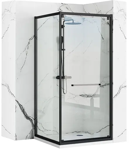 Душова кабіна Rea Space IN black 90x90 REA-K8881, Чорний матовий, Універсальна - фото 1