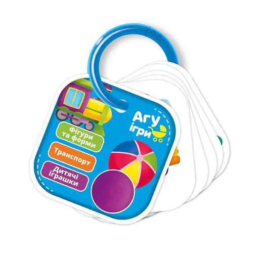 Дитячі навчальні картки на кільці Фігури і форми. Транспорт VT2000-02 - фото 2