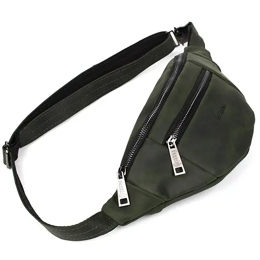 Жіноча шкіряна сумка-бананка Tarwa 31х14х6 см sum0026366 - фото 7