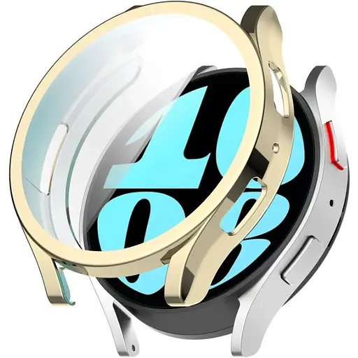 Чехол-накладка DK Silicone Face Case для Samsung Galaxy Watch6 (R930 / R935) 40mm (pale gold)