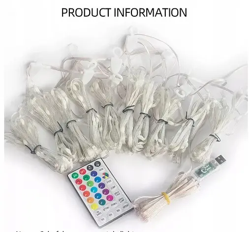 Светодиодная Smart LED Гирлянда штора 3х3 метра 200 Led Lights, WiFi+Bluetooth, IP44 - фото 6