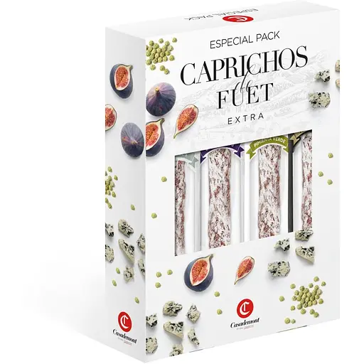 Колбаса Casademont фуэт мини ассорти экстра, с сыром, с перцем, с инжиром 320 г
