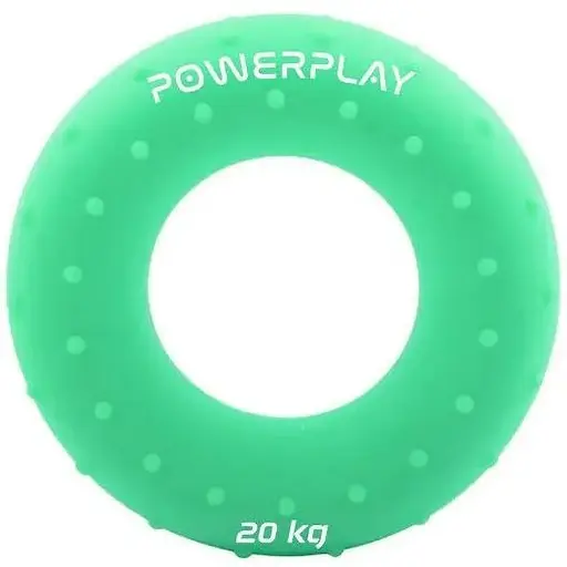 Еспандер кістьовий PowerPlay силіконовий PP-4338 Hand Grip Medium 20 кг Зелений (PP_4338_Green_20kg) - фото 1