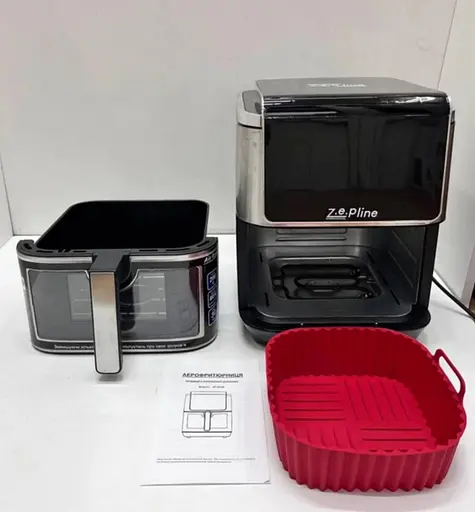 Мультипечь-аэрогриль Zepline ZP-00340 13 л, мощная аэрофритюрница-духовка 4200 Вт с двойным нагревом, электрическая фритюрница - фото 4