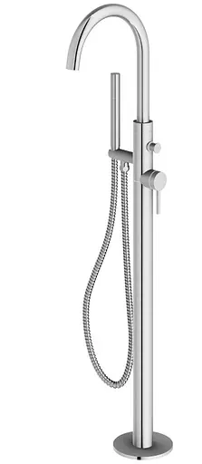 Смеситель для ванны Kohlman Axel хром напольный QF1165A Хром - фото 1