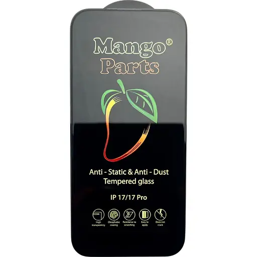 Защитное стекло Mango 9D Full Cover Tempered Glass для Apple iPhone 17/17 Pro Black [145524]