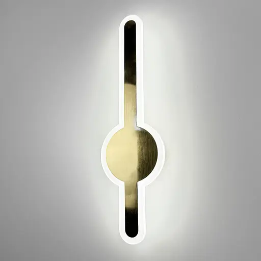 Видовжене світлодіодне латунне бра 40 см Арт. WJ 020/400 AB Line F - фото 3