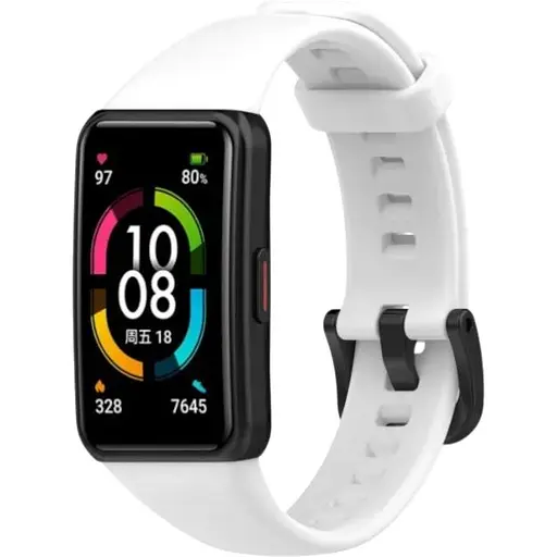 Ремінець DK CDK Silicone Sport Band Classic для Huawei Band 6 (011342) (white)