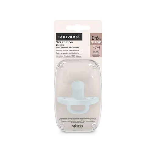 Пустушка силіконова анатомічна Suavinex Colour Essence 0-6 місяців світло-блакитна (308627) - фото 3