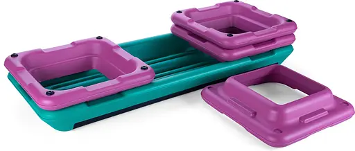 Степ-платформа Queenfit 3-х рівнева різнобарвна - фото 8