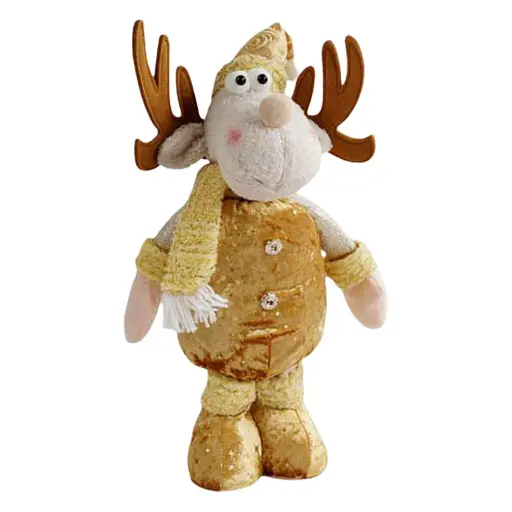 Новогодняя декоративная игрушка C 67888-2 с телескопическими ножками, олень - фото 2