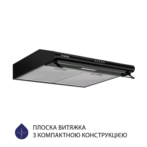 Вытяжка плоская Minola HPL 615 BL - фото 2