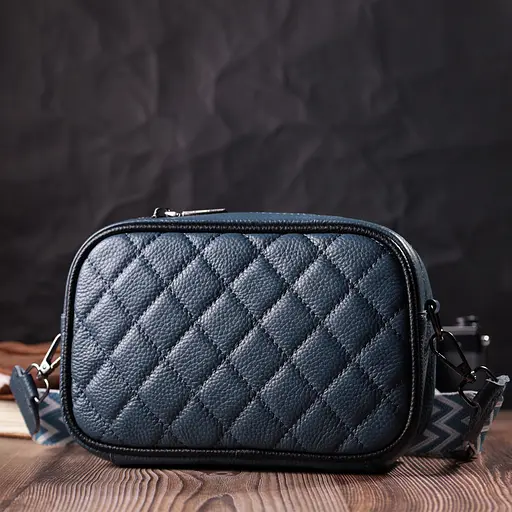 Кожаная сумка Vintage через плечо на одно отделение 21х14х8 см sum0029060 - фото 9