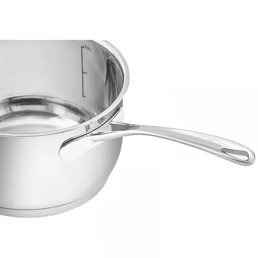 Ківш з кришкою нержавіюча сталь Lessner 1.6 л 16 см (55877-16s) - фото 3