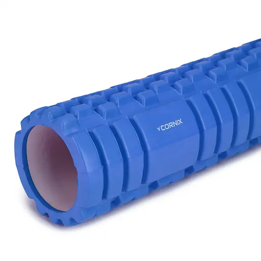 Масажний ролик Cornix EVA 45 x 14 см (валик, ролер) XR-0039 Blue - фото 3