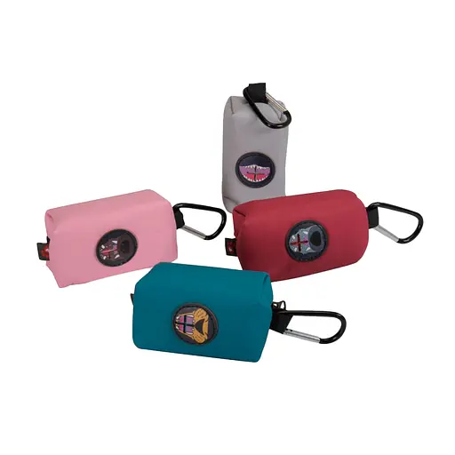 Брелок-диспенсер Camon для пакетів для собачих фекалій однотонний на 20 пакетів в асортименті (B523/T)