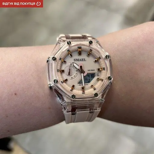 Женские наручные часы Smael Princess (Розовые) - фото 7