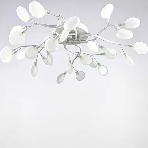 Потолочная люстра с плафонами-лепестками на 28 ламп в белом корпусе Ст. H 686/28 NEW WT FR | Line F - фото 1