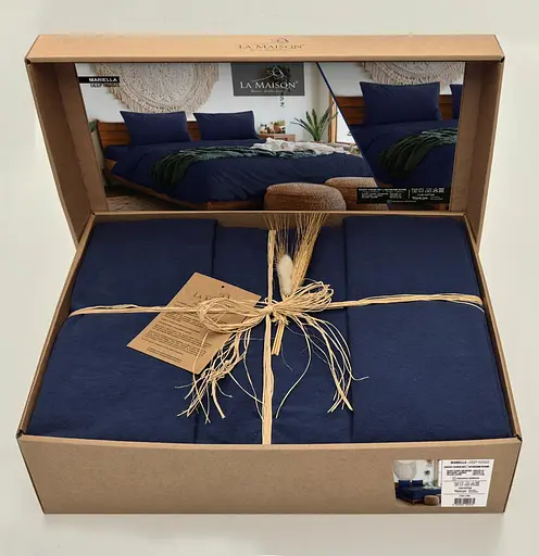 Постільна білизна Mariella Deep Indigo Варена Бавовна La Maison pbe0051988 - фото 1