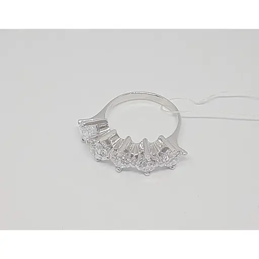 Срібне кільце Імперія золота з фіанітами. КВ1091С 18,5 - фото 6