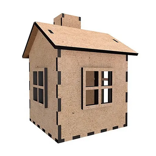 Заготовка для декорування "Будиночок 9" FDPO-348 з LED свічкою в комплекті - фото 2