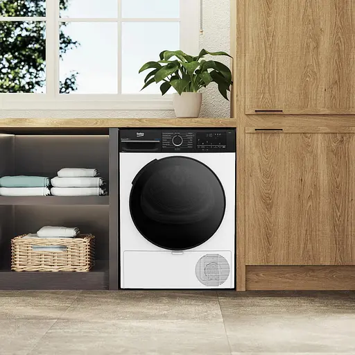 Beko Сушильна машина тепловий насос, 8кг, A++, 60см, дисплей, підсвітка барабану, пар, білий - фото 7
