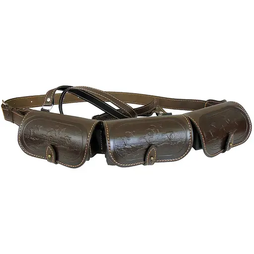 Патронташ Medan 2007 однорядный кожаный - фото 1