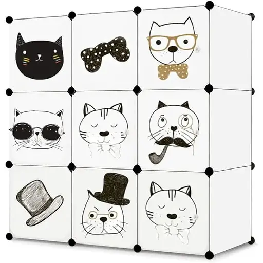 Модульный шкаф-органайзер Leobert Kids для детских игрушек белый